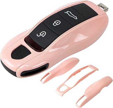 Porsche painted key fob cover in morandi pink