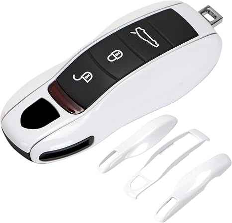 Porsche painted key fob cover in white