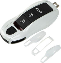 Porsche painted key fob cover in carrera white