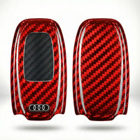Audi carbon fiber key fob cover, view 2
