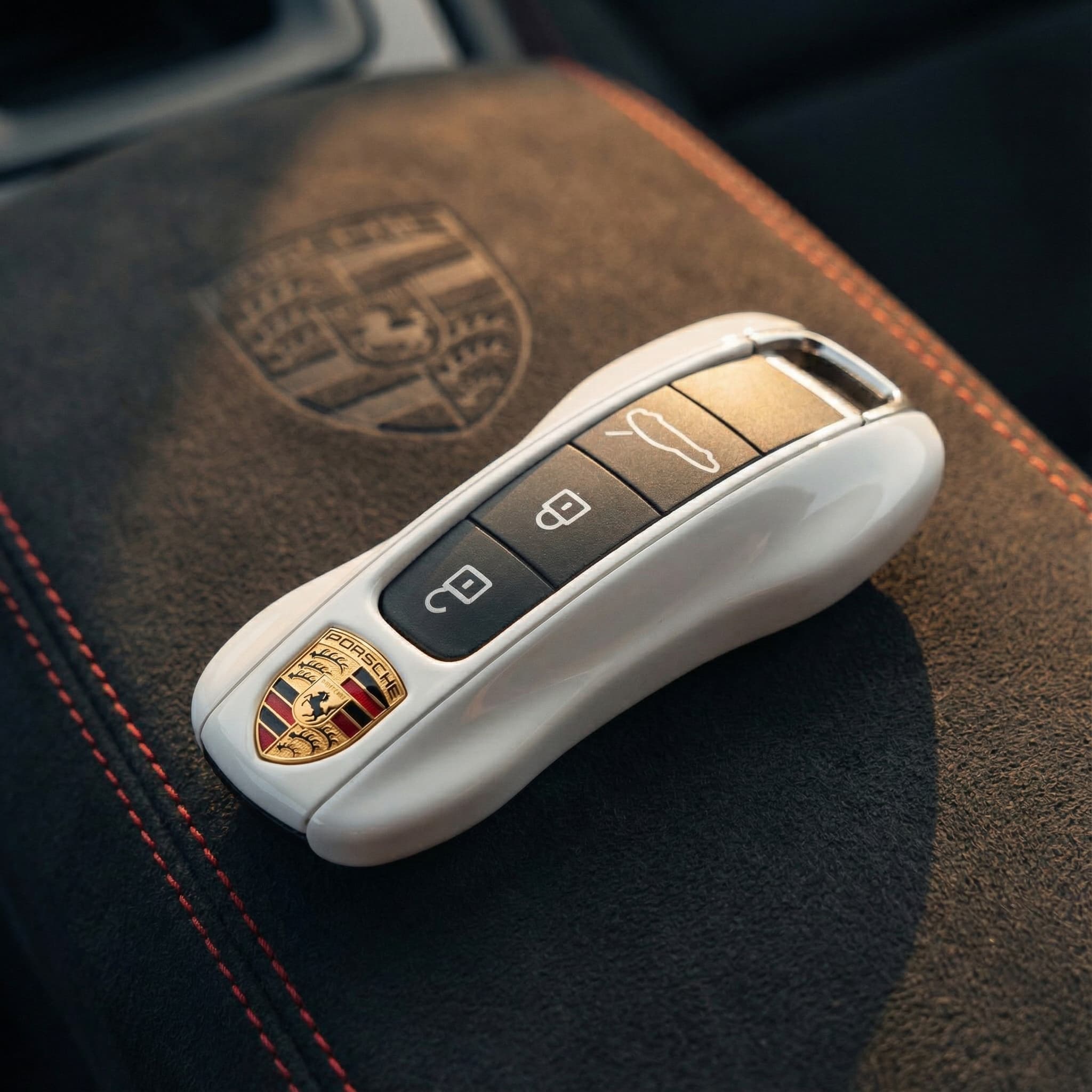 Porsche Key Cover - Painted - White