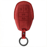 Bentley Alcantara suede key fob cover in red
