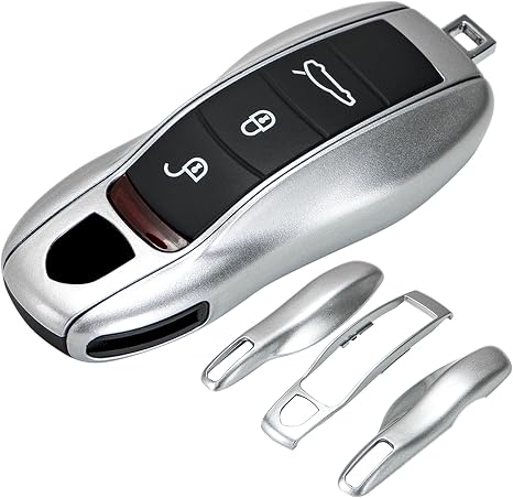 Porsche painted key fob cover in silver