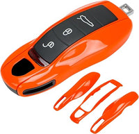 Porsche painted key fob cover in orange