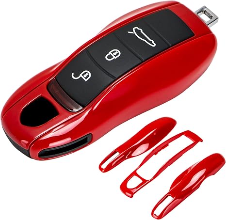 Porsche painted key fob cover in red
