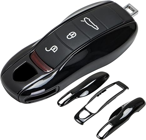 Porsche painted key fob cover in black