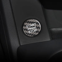 Audi carbon fiber start-stop button cover, view 3