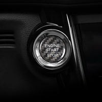 Honda carbon fiber start-stop button cover, view 3