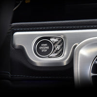 Mercedes-Benz carbon fiber start-stop button cover, view 3