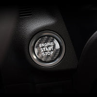 Lexus carbon fiber start-stop button cover, view 3