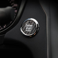 Ford carbon fiber start-stop button cover, view 3