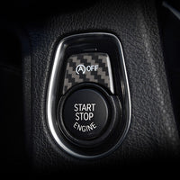 BMW carbon fiber start-stop button cover, view 3