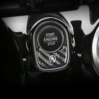 Mercedes-Benz carbon fiber start-stop button cover, view 3