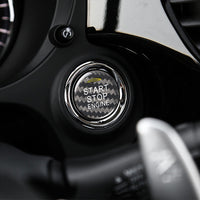 Mitsubishi carbon fiber start-stop button cover, view 3
