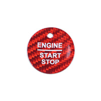 Ford carbon fiber start-stop button cover, view 2