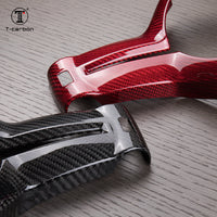 BMW carbon fiber steering wheel trim, view 10