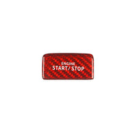 Volkswagen carbon fiber start-stop button cover, view 2