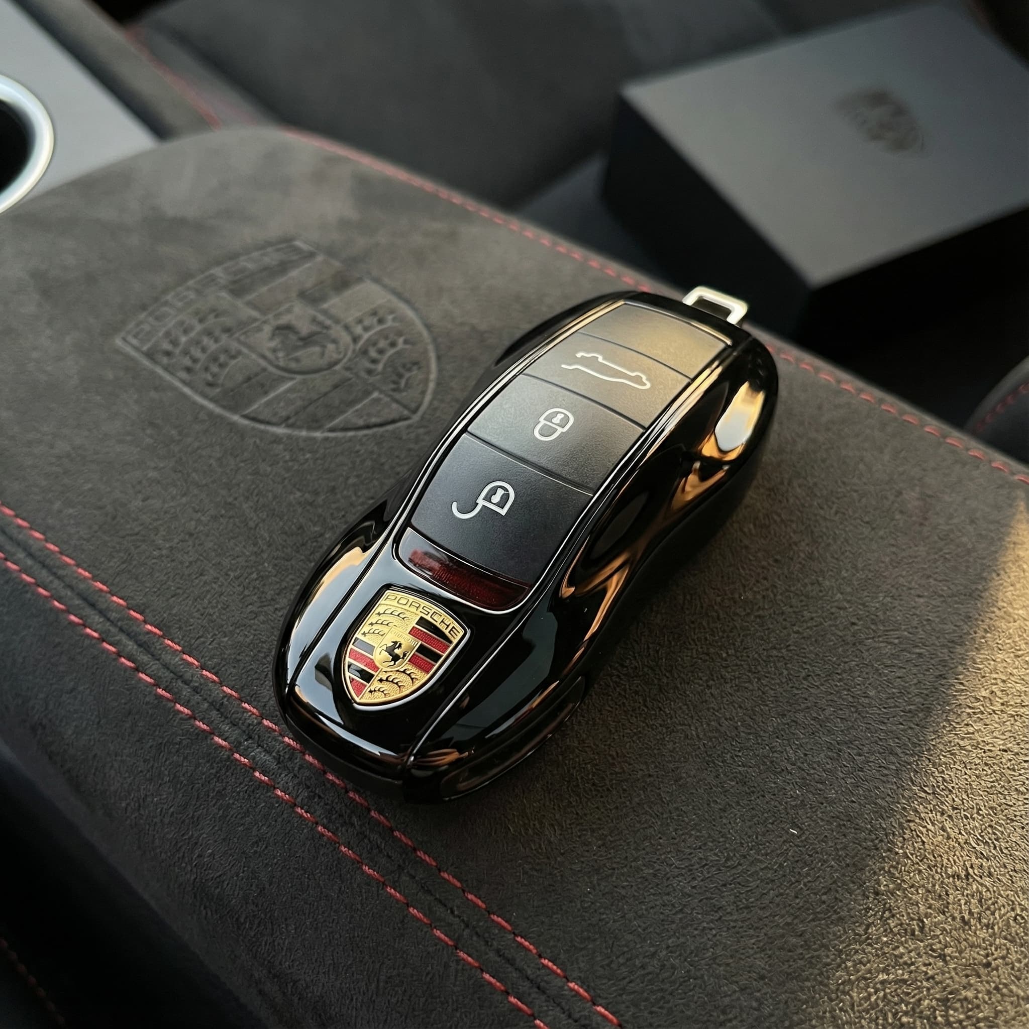 Porsche Key Cover - Painted - Black
