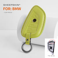 BMW sheepskin key fob cover, view 6