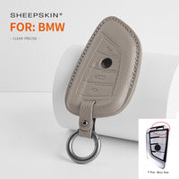 BMW sheepskin key fob cover, view 2