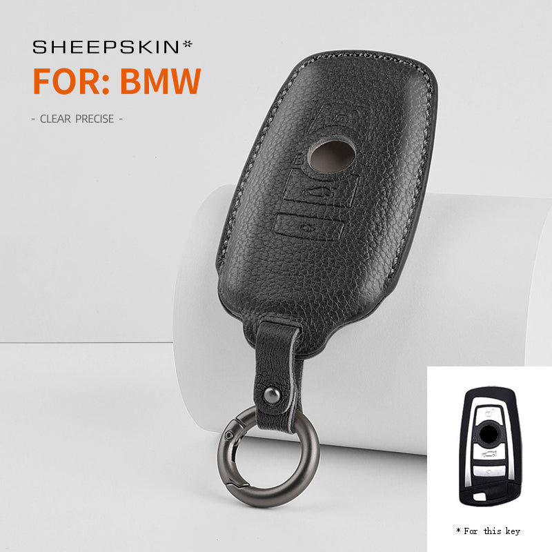 BMW Type B sheepskin key cover - Black