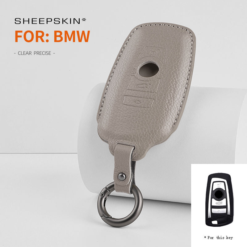 BMW Type B sheepskin key cover - Gray