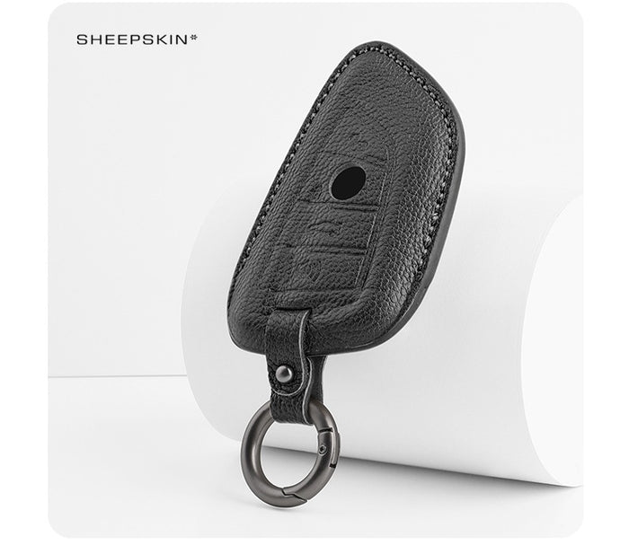 BMW key fob cover in sheepskin - Type F