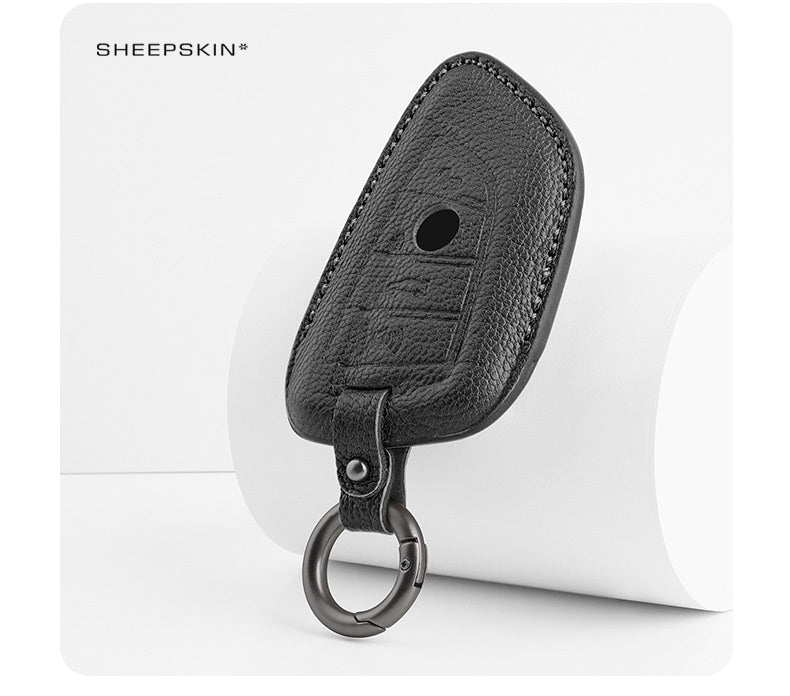 BMW Type F sheepskin key cover - Black