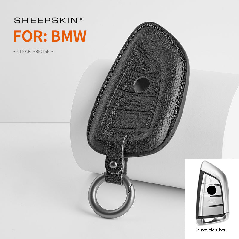 BMW Type G sheepskin key cover - Black