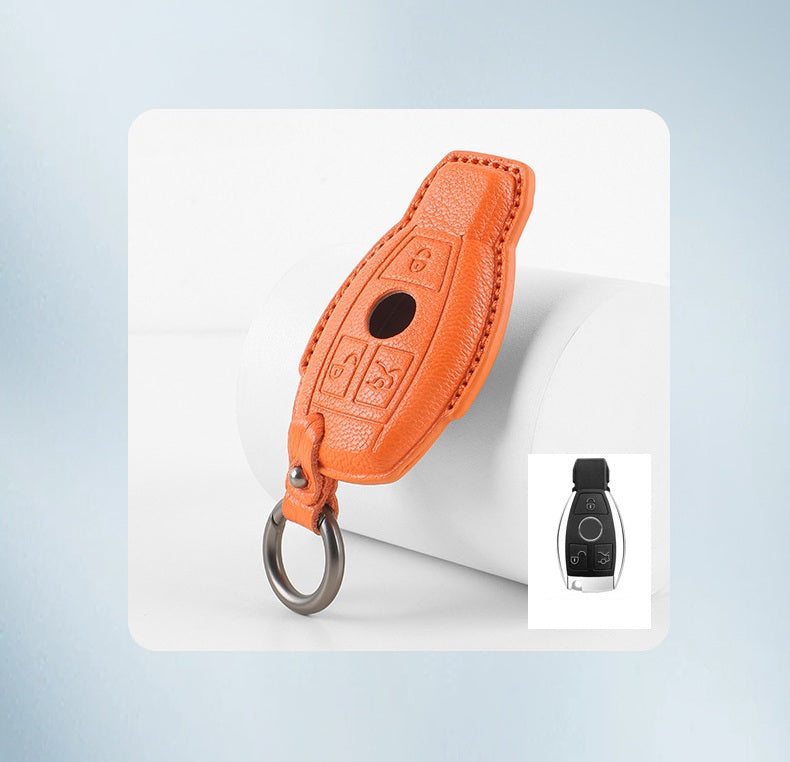 Mercedes-Benz sheepskin key fob cover, view 10