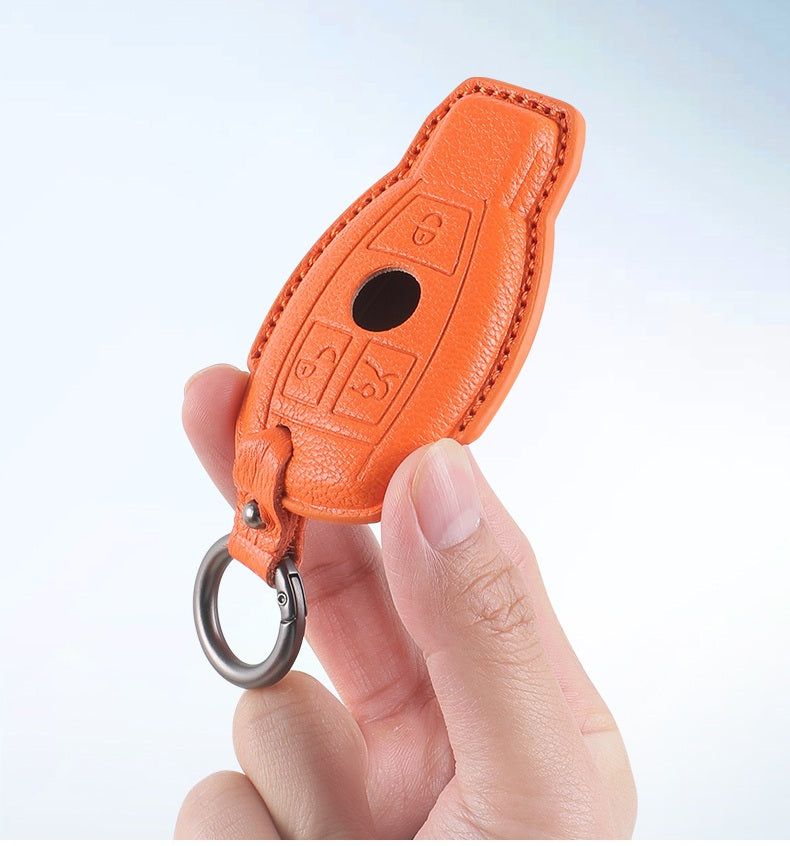 Mercedes-Benz sheepskin key fob cover, view 14
