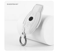 Mercedes-Benz sheepskin key fob cover, view 2