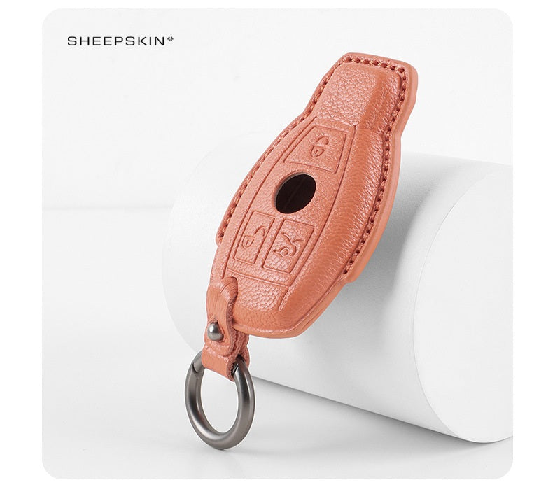 Mercedes-Benz sheepskin key fob cover, view 8