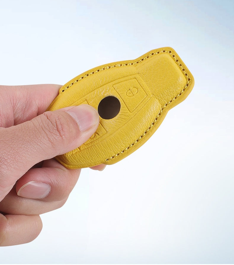 Mercedes-Benz sheepskin key fob cover, view 13