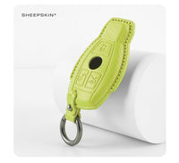 Mercedes-Benz sheepskin key fob cover, view 6
