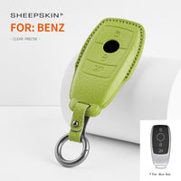 Mercedes-Benz sheepskin key fob cover, view 6