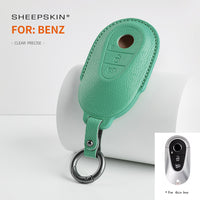 Mercedes-Benz sheepskin key fob cover, view 5