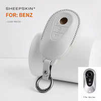 Mercedes-Benz sheepskin key fob cover, view 2