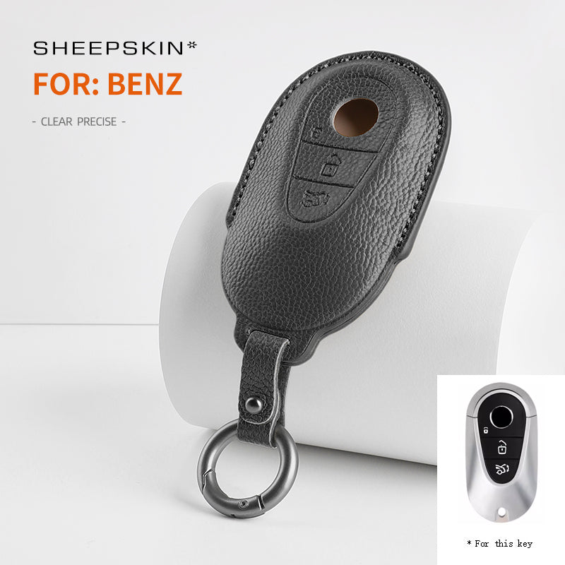 Mercedes-Benz key fob cover in sheepskin - Type C