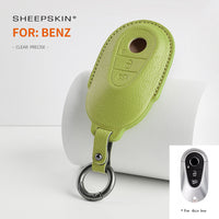 Mercedes-Benz sheepskin key fob cover, view 6