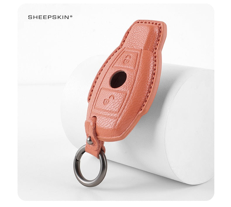 Mercedes-Benz sheepskin key fob cover, view 8