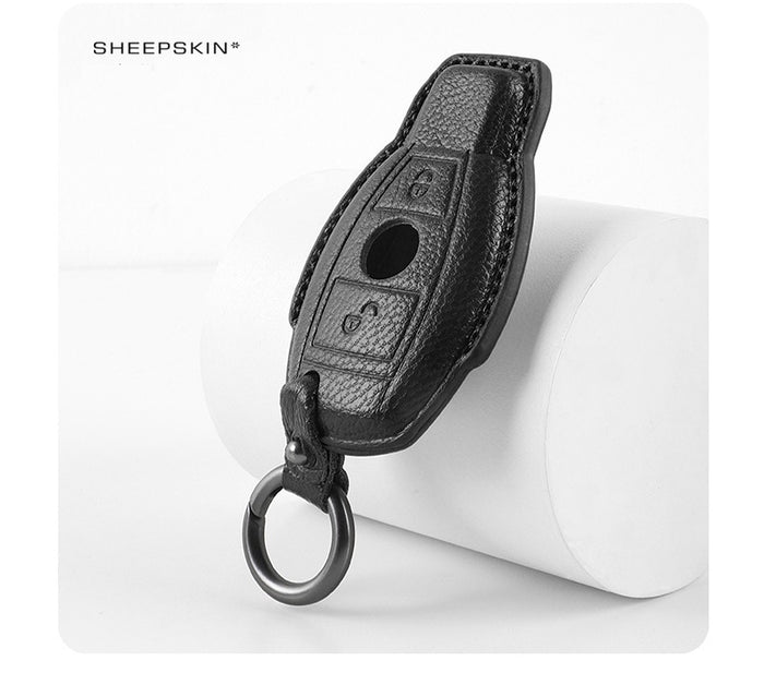 Mercedes-Benz key fob cover in sheepskin - Type D