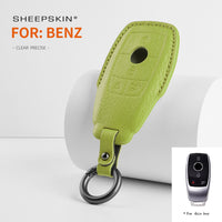 Mercedes-Benz sheepskin key fob cover, view 6