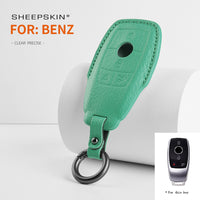 Mercedes-Benz sheepskin key fob cover, view 5