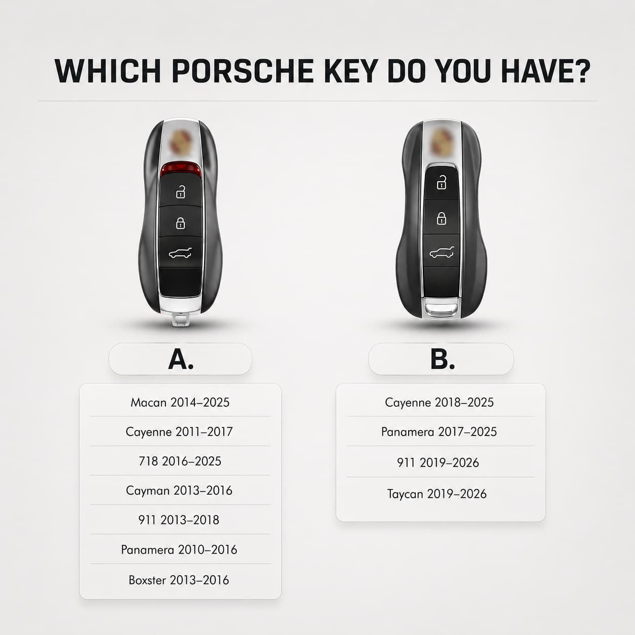 Porsche Key Cover - Leather