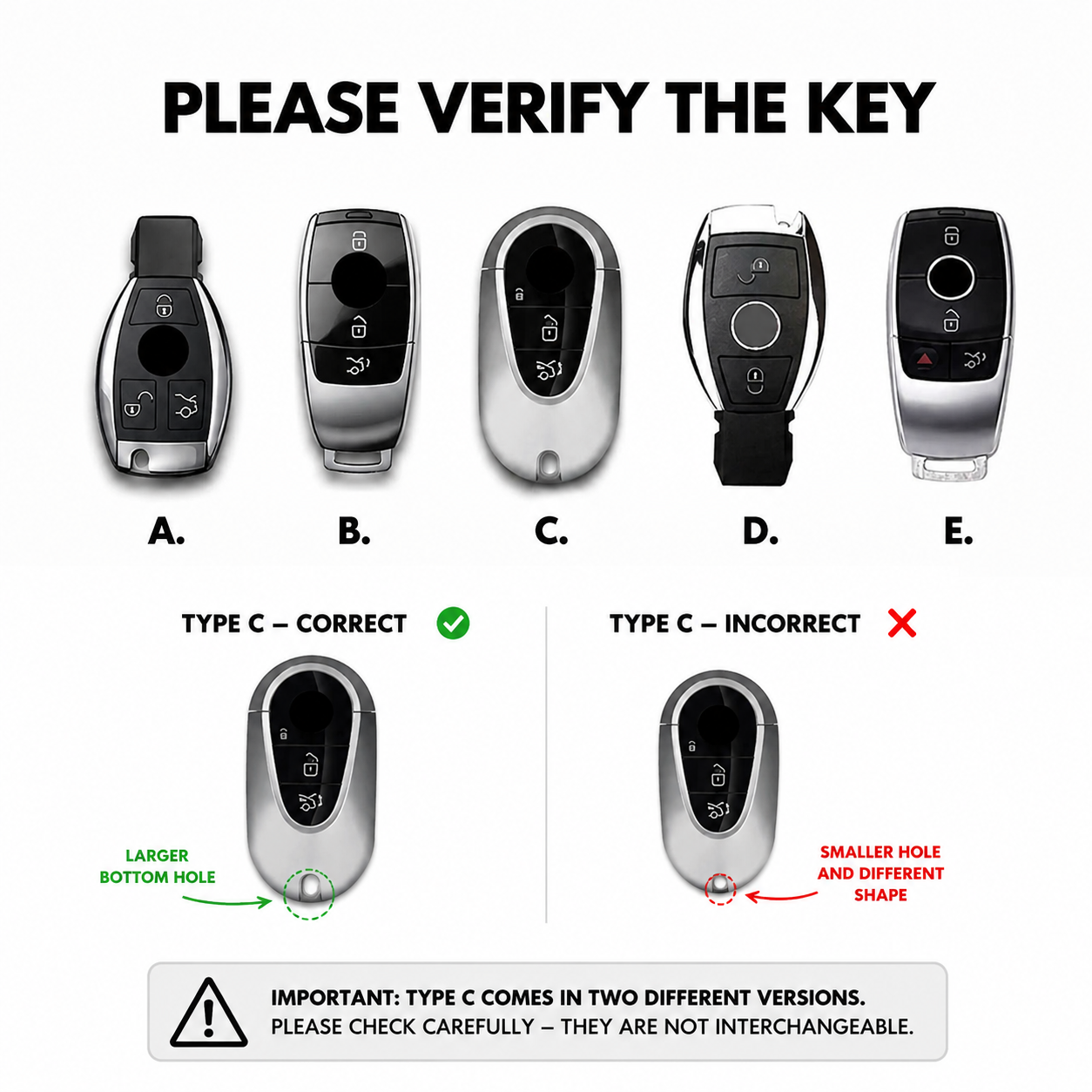 Mercedes Key Cover - Alcantara