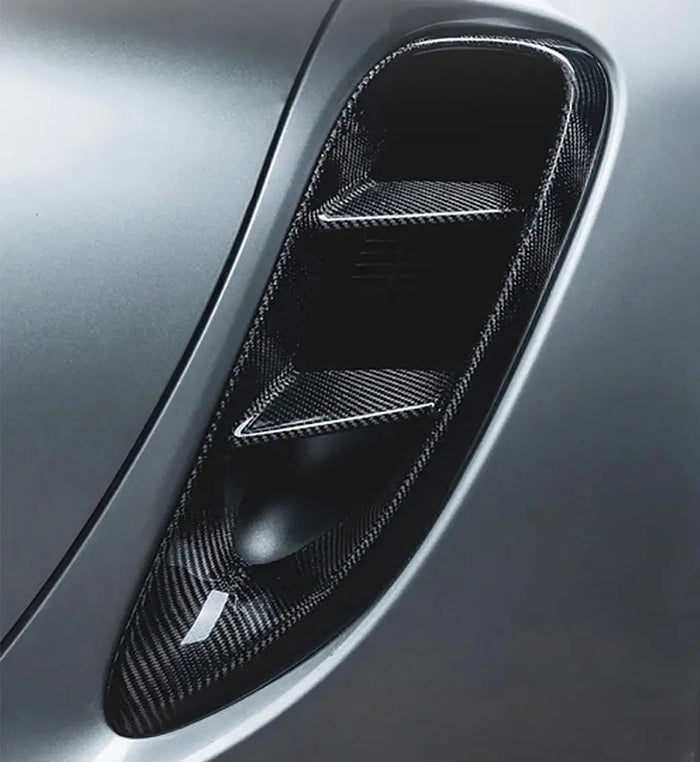 Porsche carbon fiber side air intake covers - 718 Cayman/Boxster (982) 2016–2023