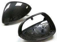 Porsche dry carbon mirror caps, close-up of the weave, view 4