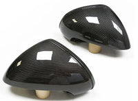Porsche dry carbon mirror caps, close-up of the weave, view 4