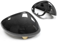 Porsche dry carbon mirror caps, close-up of the weave, view 2